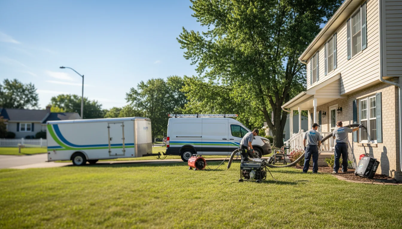 Flooded Basement Restoration And Cleanup With Repair in Newark, IL near me